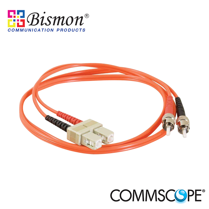 ST-SC-Patch-Cord-Duplex-3-Meters-Multi-Mode-50-125um-Commscope